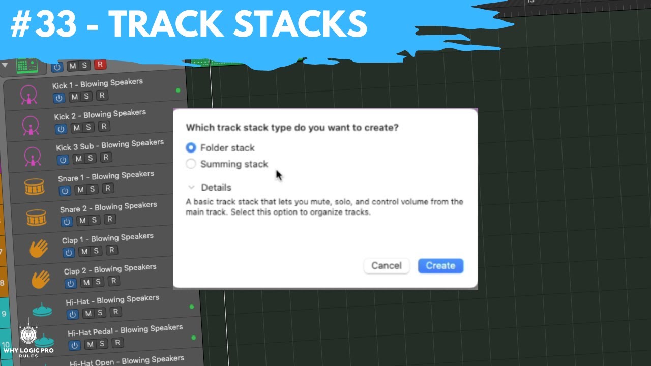 #33 - Track Stacks For Easy Organizing & Group Processing (Newbie to Ninja - Logic Beginner Guide)