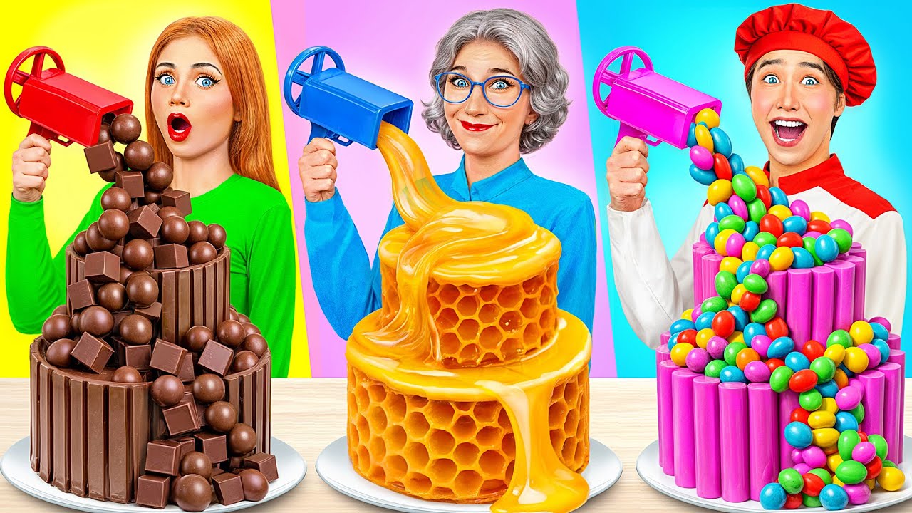 Me vs Grandma Cooking Challenge | Fantastic Kitchen Recipes by Candy DO