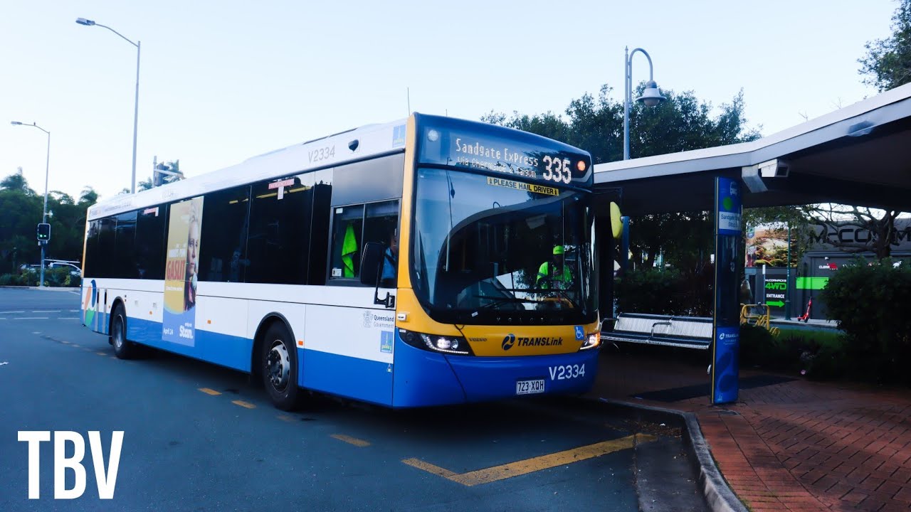 SEQ, AU: 335 OB: Queen St Stop 56 (Brisbane) to Sandgate Station via Carseldine