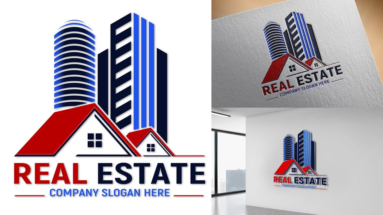 Photoshop Logo Design Tutorial - Real Estate And Construction Logo