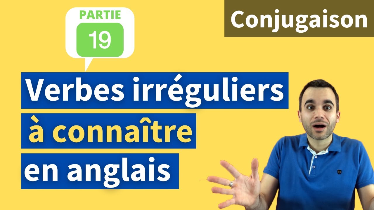 4 verbes irréguliers fréquents à connaître en anglais #19 (shut - lean - dwell - knee)