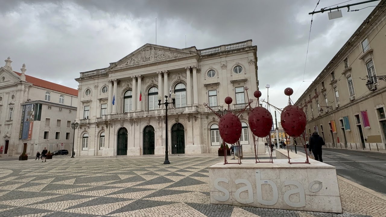 Portugal 123 Lisbon - City Centre Walking｜R.Áurea｜Rua do Arsenal｜Lisbon City Hall 