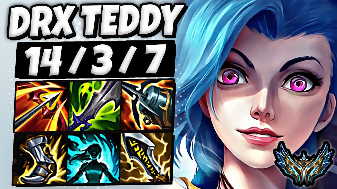 Jinx vs Tristana ADC [ DRX Teddy ] Patch 14.23 Korea Challenger ✅
