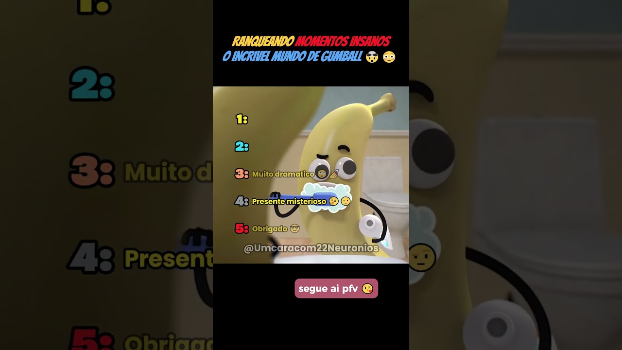 Ranqueando momentos insanos do Incr&iacute;vel Mundo de Gumball 🤯😳