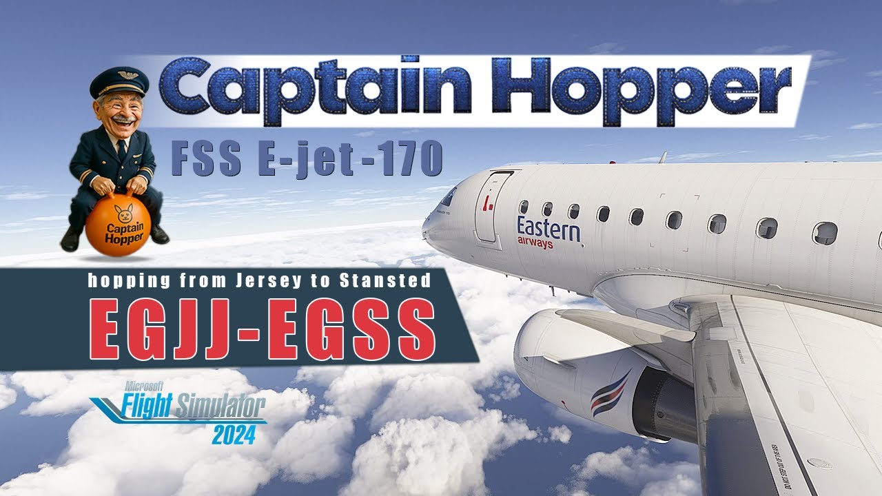 FSS E-Jet E170 on a Short Hop | Jersey to Stansted (MSFS 2024)