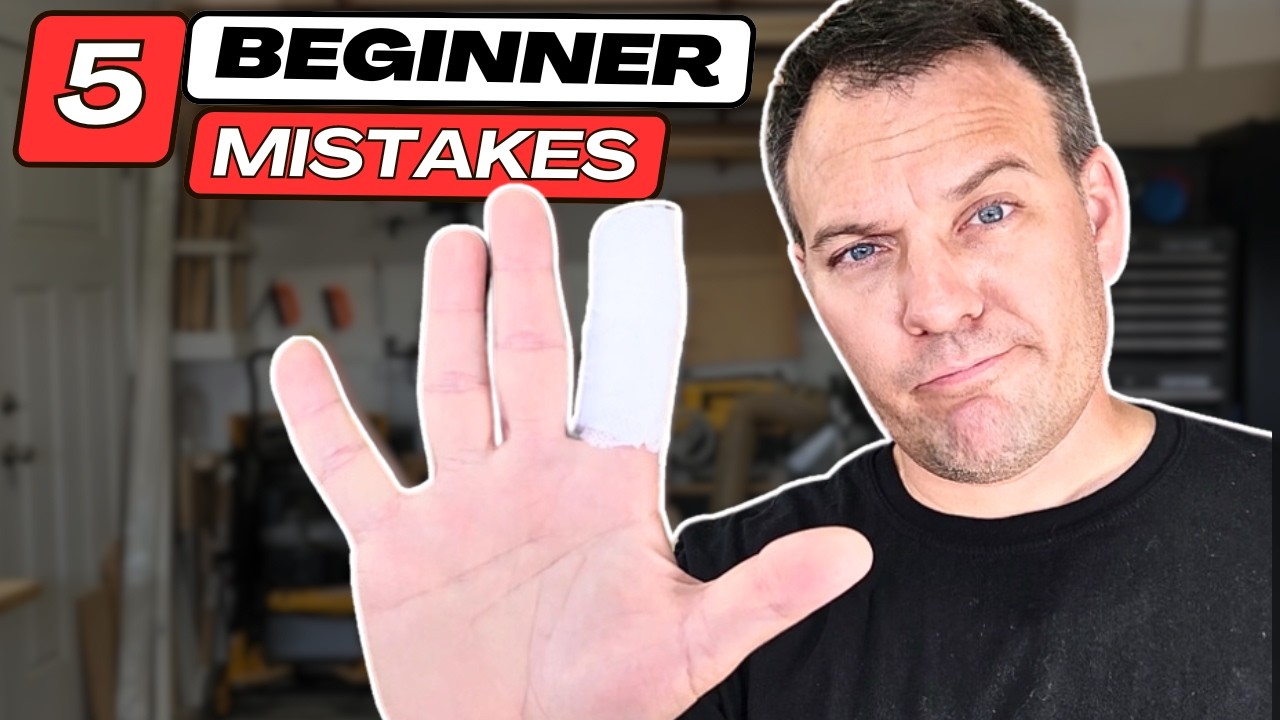AVOID these 5 common BEGINNER woodworking MISTAKES