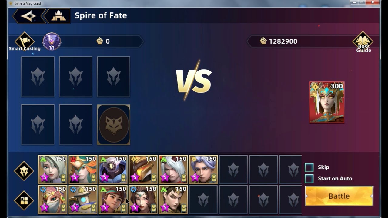 Infinite MagicRaid - Spire of Fate - Boss Nita - Day 1