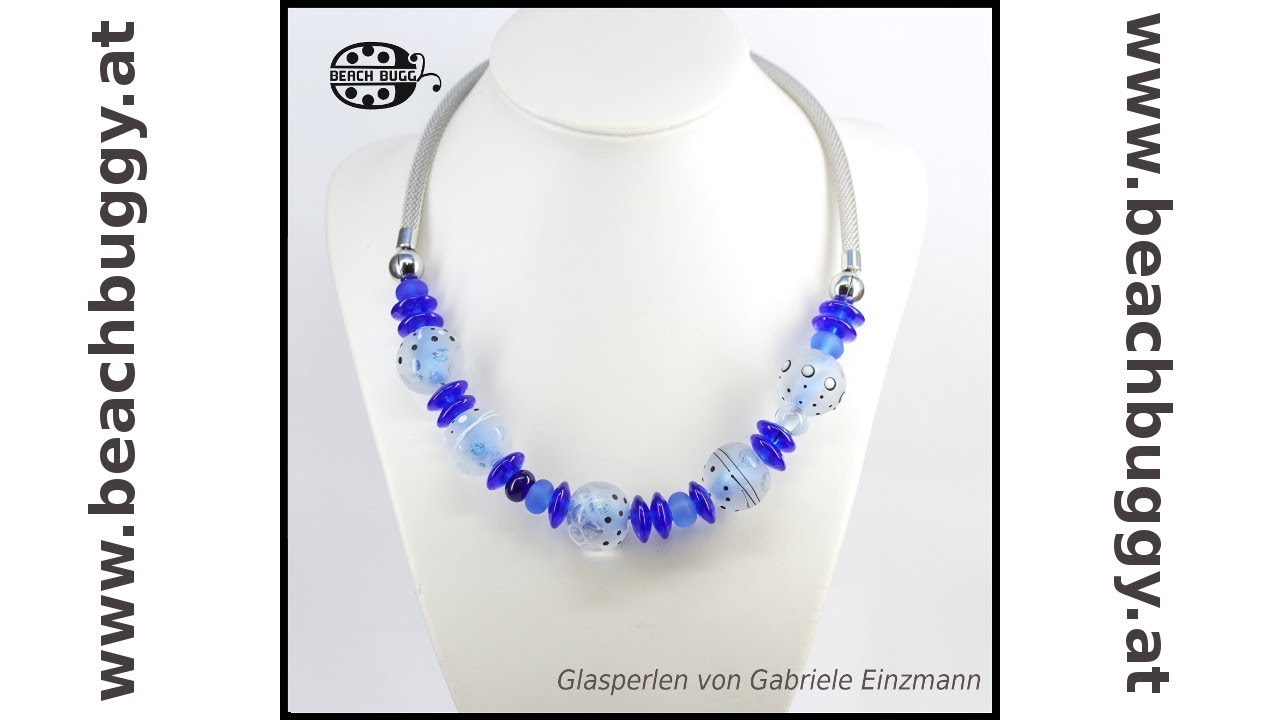 Gabi-system stainless steel necklace for glass beads