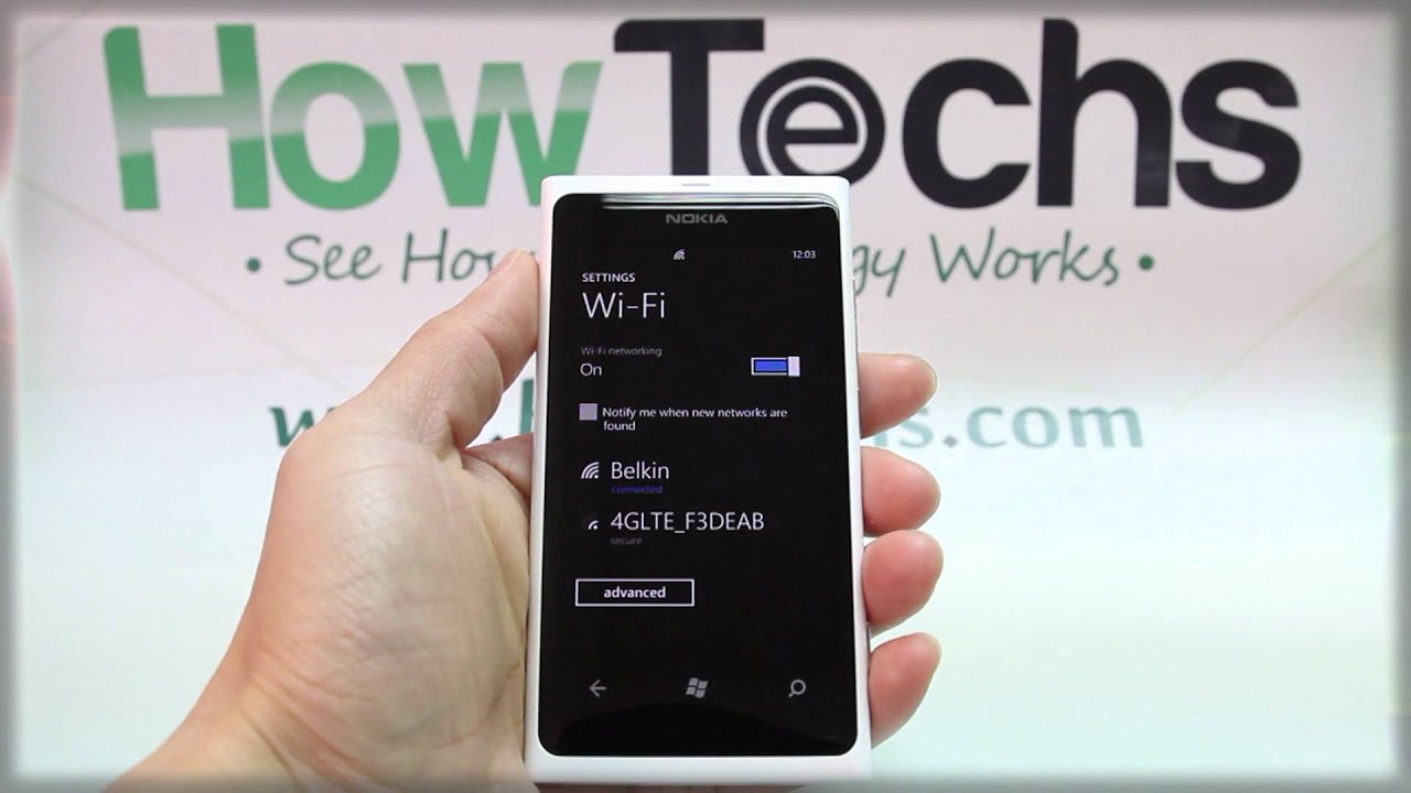 How to Set Up Wi-Fi on Nokia Lumia 800