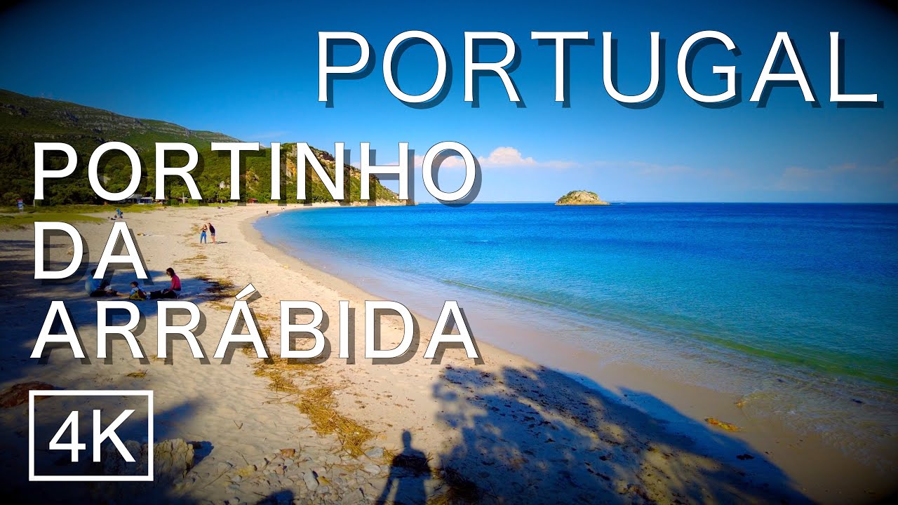 4K Beach Walk: Portinho da Arrábida, Portugal 2021 - ASMR Virtual Tour [4K 60fps]