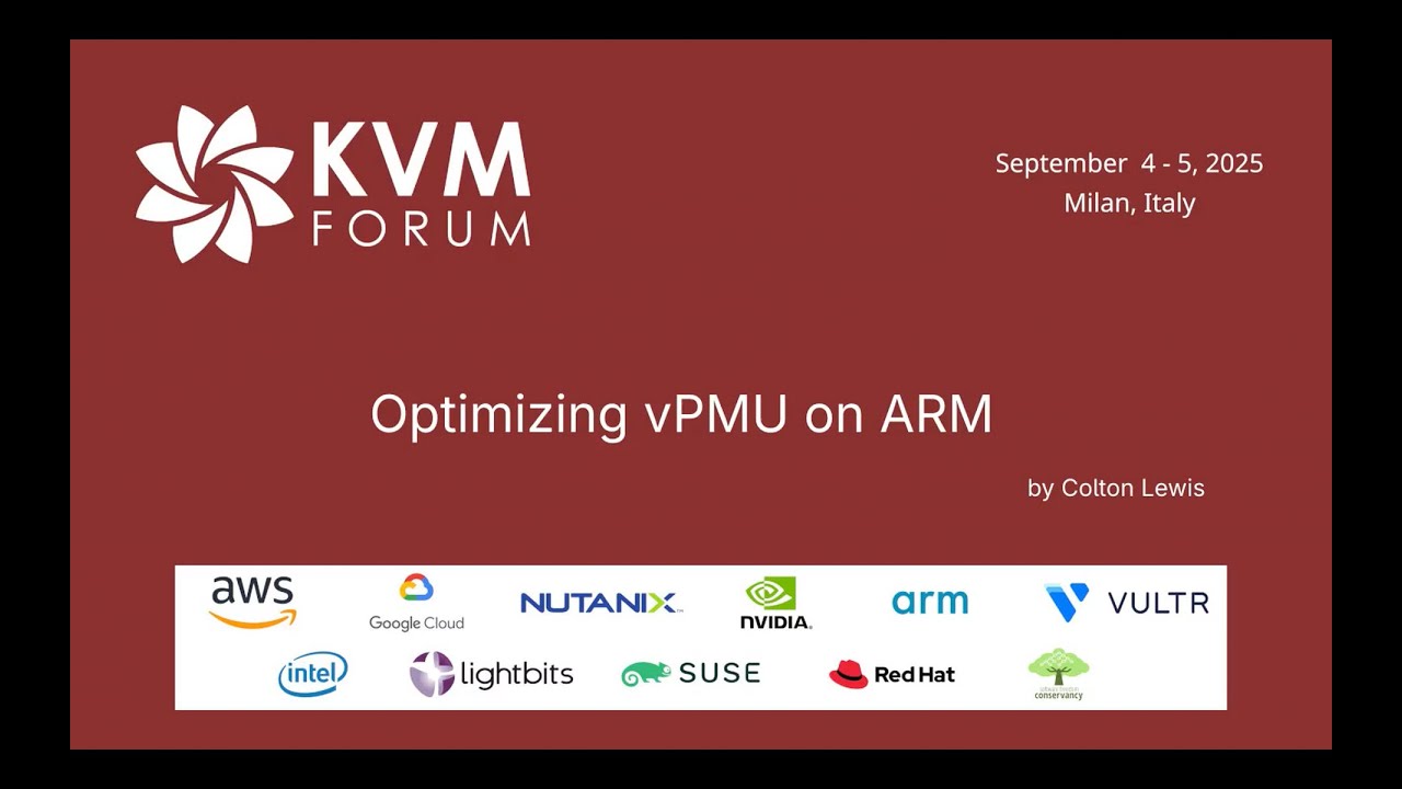 Optimizing vPMU on ARM by Colton Lewis