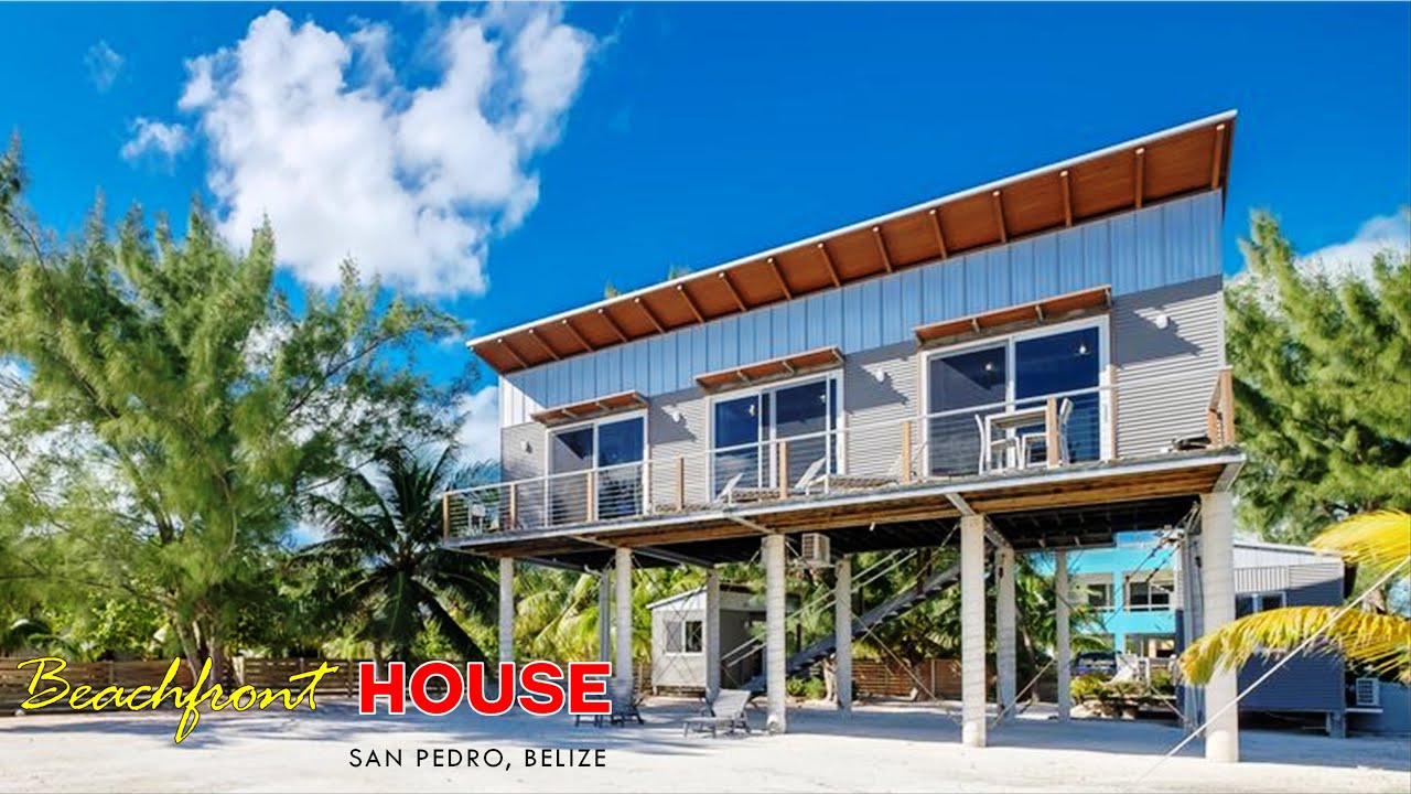 Box House Beachfront Container Home in San Pedro, Belize