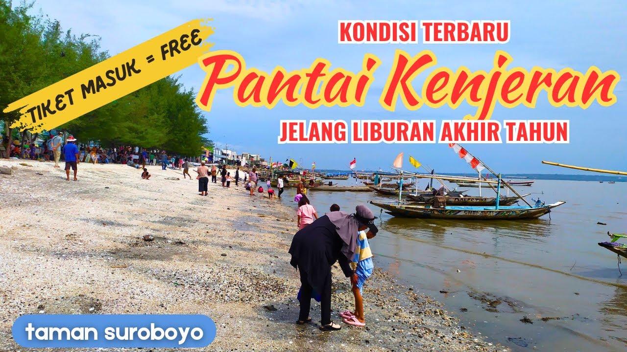 UPDATE !!!, KONDISI PANTAI KENJERAN SURABAYA JELANG LIBURAN AKHIR TAHUN, SMAKIN BERSIH DAN NYAMAN