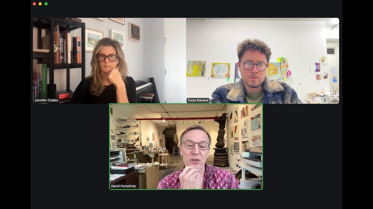 Turps Talk: Jennifer Coates and David Humphrey