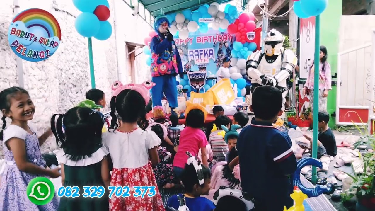 Om Badut Sanggar Pelangi 🌈http://wa.me/6282329702373#badut #viral #semuaorang