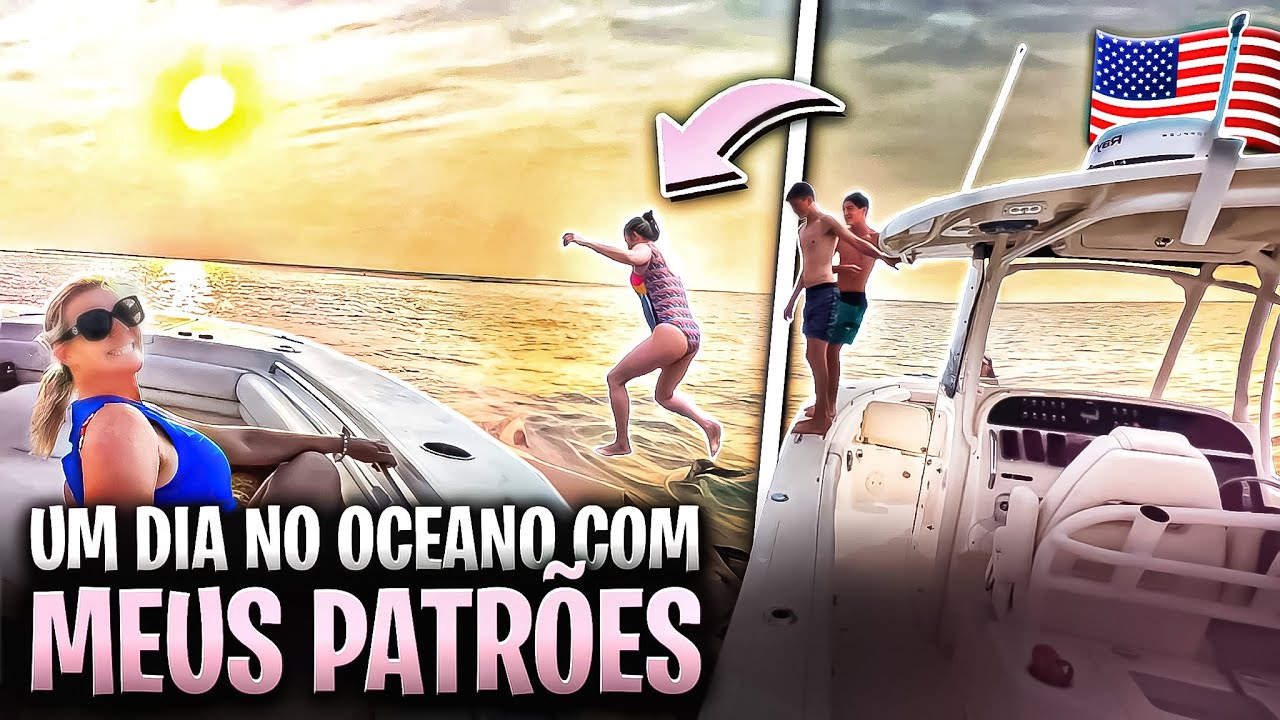 🇺🇸PULEI NO MAR SOZINHA😱FOI INCRÍVEL!