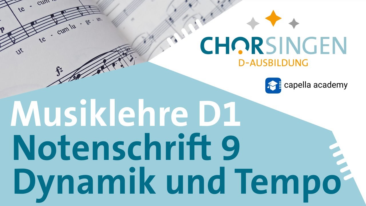 Notenschrift - Folge 9: Tempo, Dynamik und Artikulation