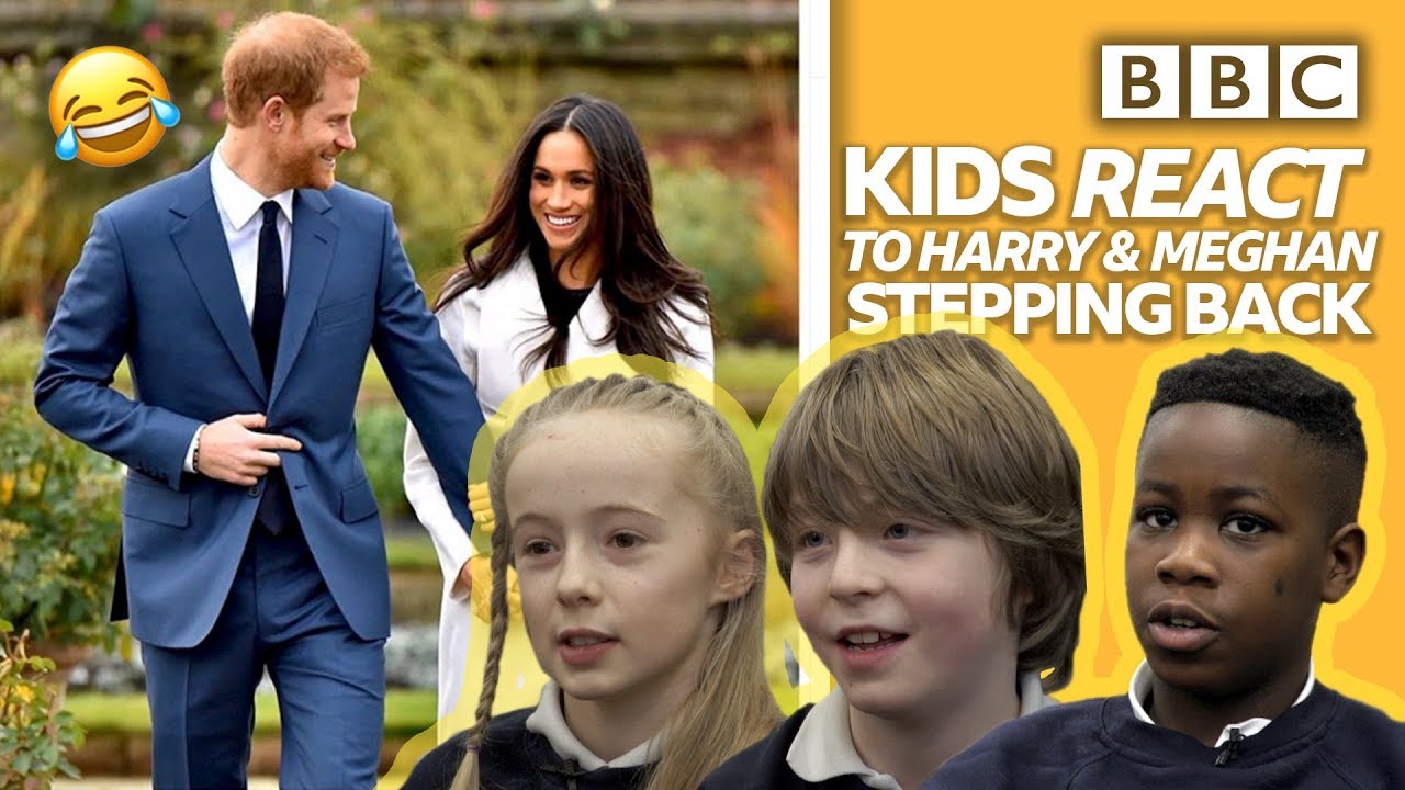 Kids react to Prince Harry and Meghan 'stepping back' 😂 | Newsround - BBC