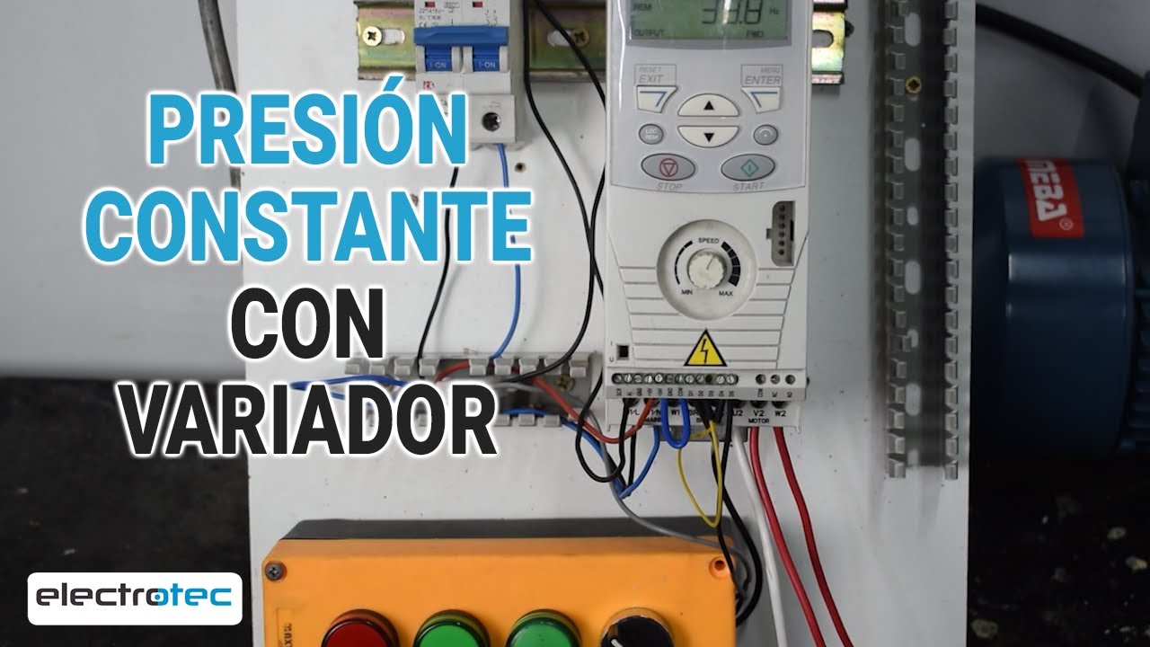Conexión eléctrica para un sistema de presión constante con variador || Presión Constante
