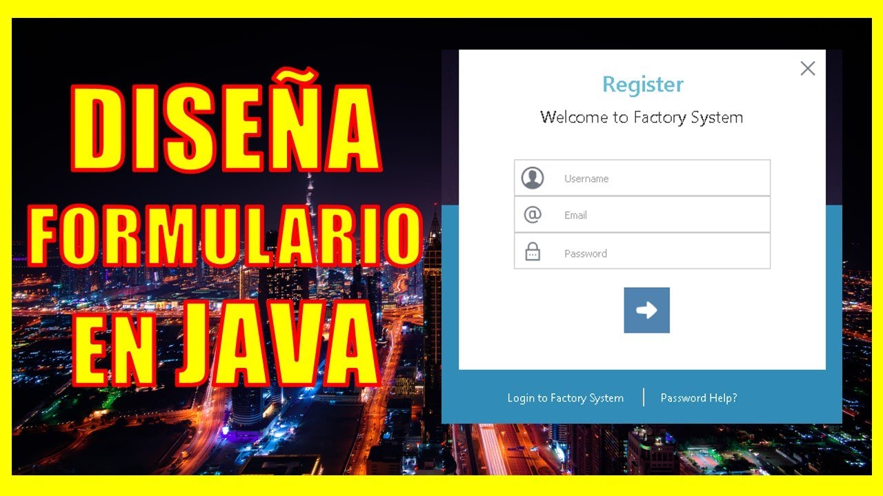 como dise&ntilde;ar formulario de registro facil y rapido en java netbeans