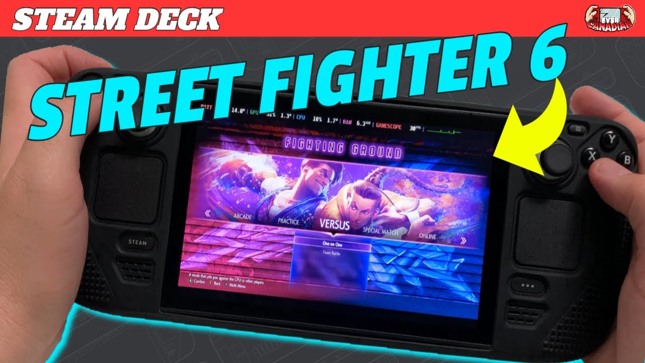 Street Fighter 6 on Steam Deck  - The Fighting Ground Mode Playthrough