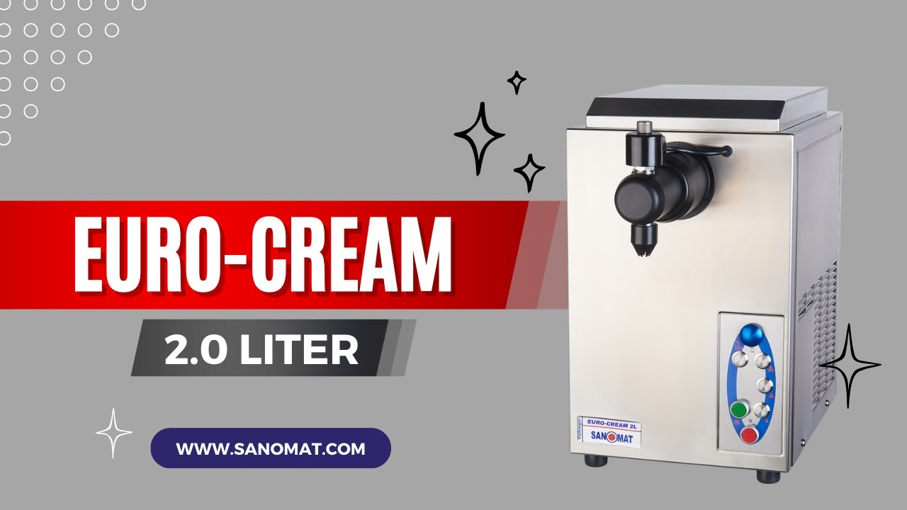 Allesk&ouml;nner Schlagsahneautomat f&uuml;r die Gastronomie & Eiscaf&eacute;s #sahnemaschine #sanomat #eurocream