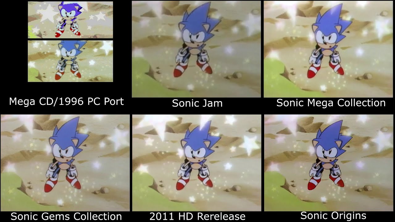 Sonic CD - Ending Scene Comparison
