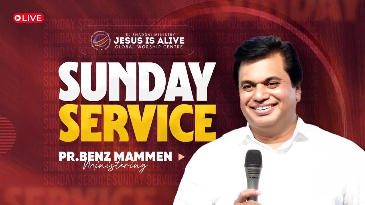14-09-2025 | LIVE© | Online Sunday Service | Pastor Benz Mammen | Jesus Is Alive Kottarakkara