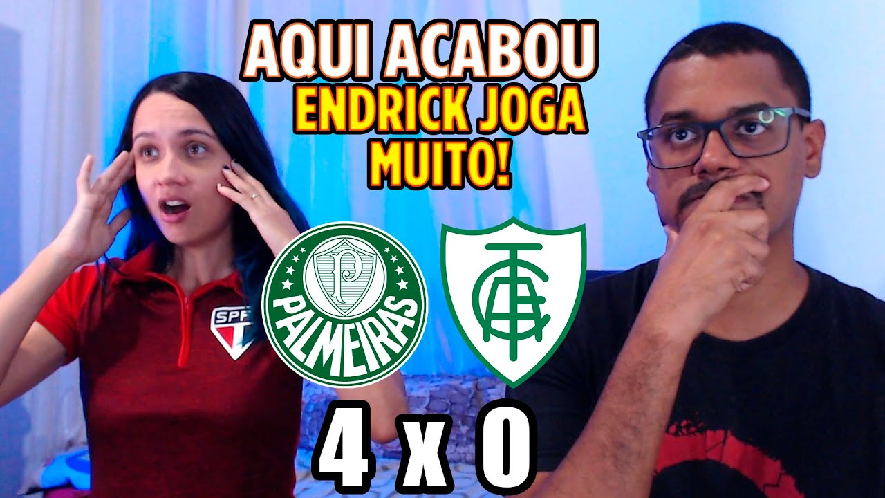 REACT PALMEIRAS 4 X 0 AMERICA-MG - UM PASSO DE SER CAMPEÃO