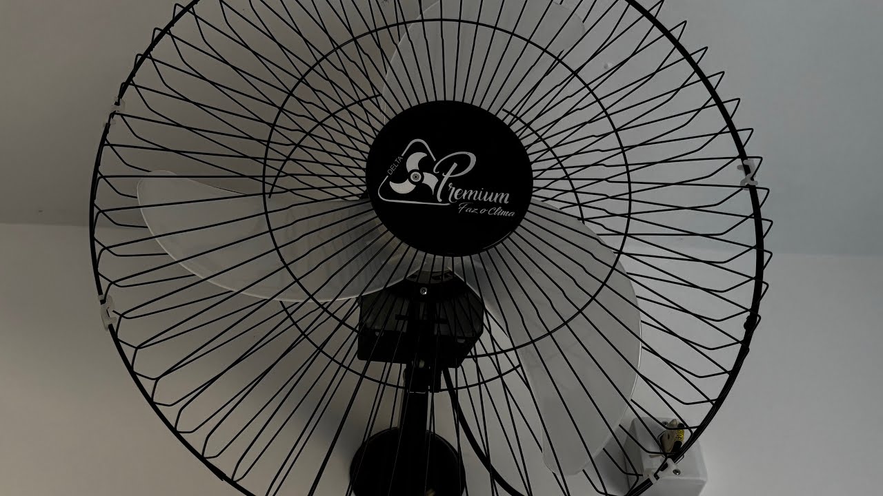 Ventilador de parede Venti-Delta Premium 60cm - 170W 2024 | Preto.