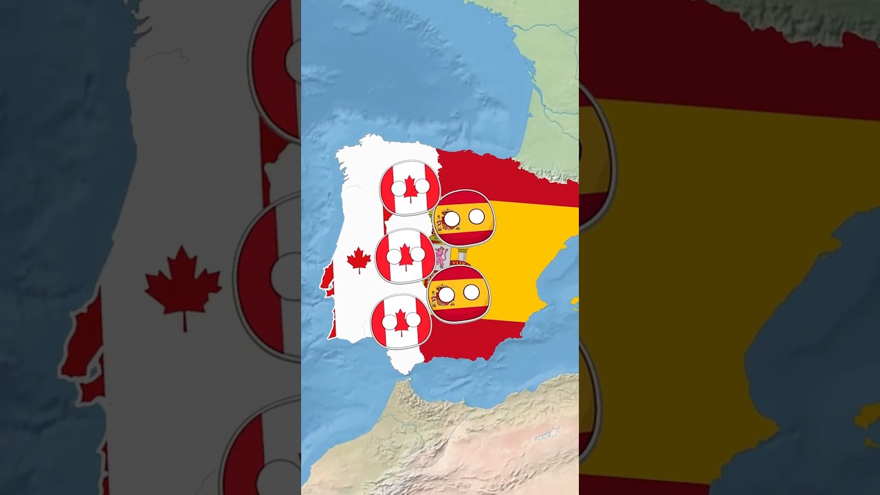 Что, если Португалия и Канада поменяются местами? 🇵🇹🇨🇦 #shorts