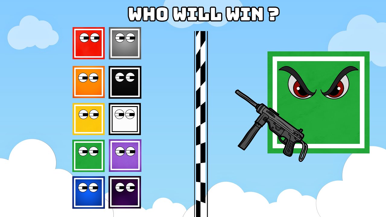 Square Race League – AK-47 Arena: Speed and Chaos!