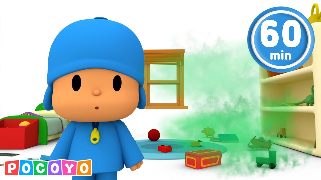 🤢 Pocoyo Städar Stinkrummet!  [ 60 minuter ] | Pocoyó 🇸🇪 Svenska | Tecknade filmer för barn