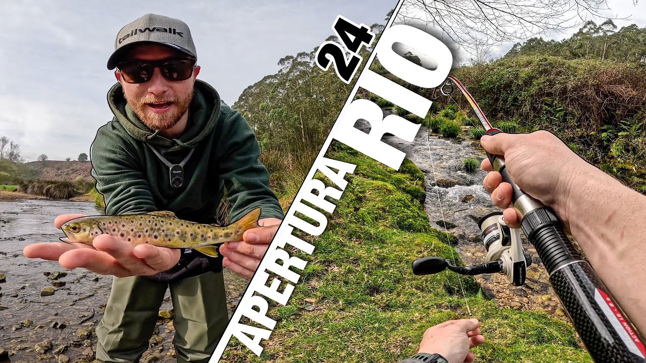 PESCA de TRUCHAS a BALLESTA || APERTURA de TEMPORADA en RÍO 2024 en ASTURIAS
