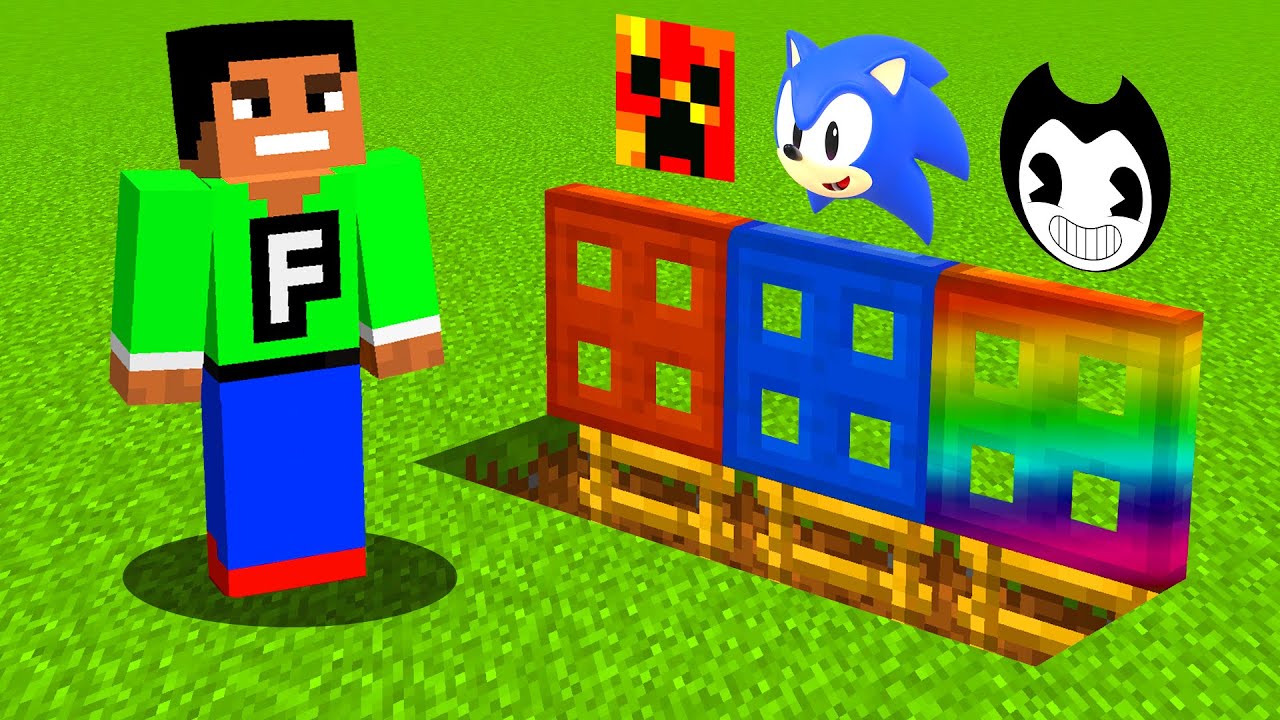 Minecraft PE : DO NOT CHOOSE THE WRONG TRAPDOOR! (PrestonPlayz, Sonic & Bendy)