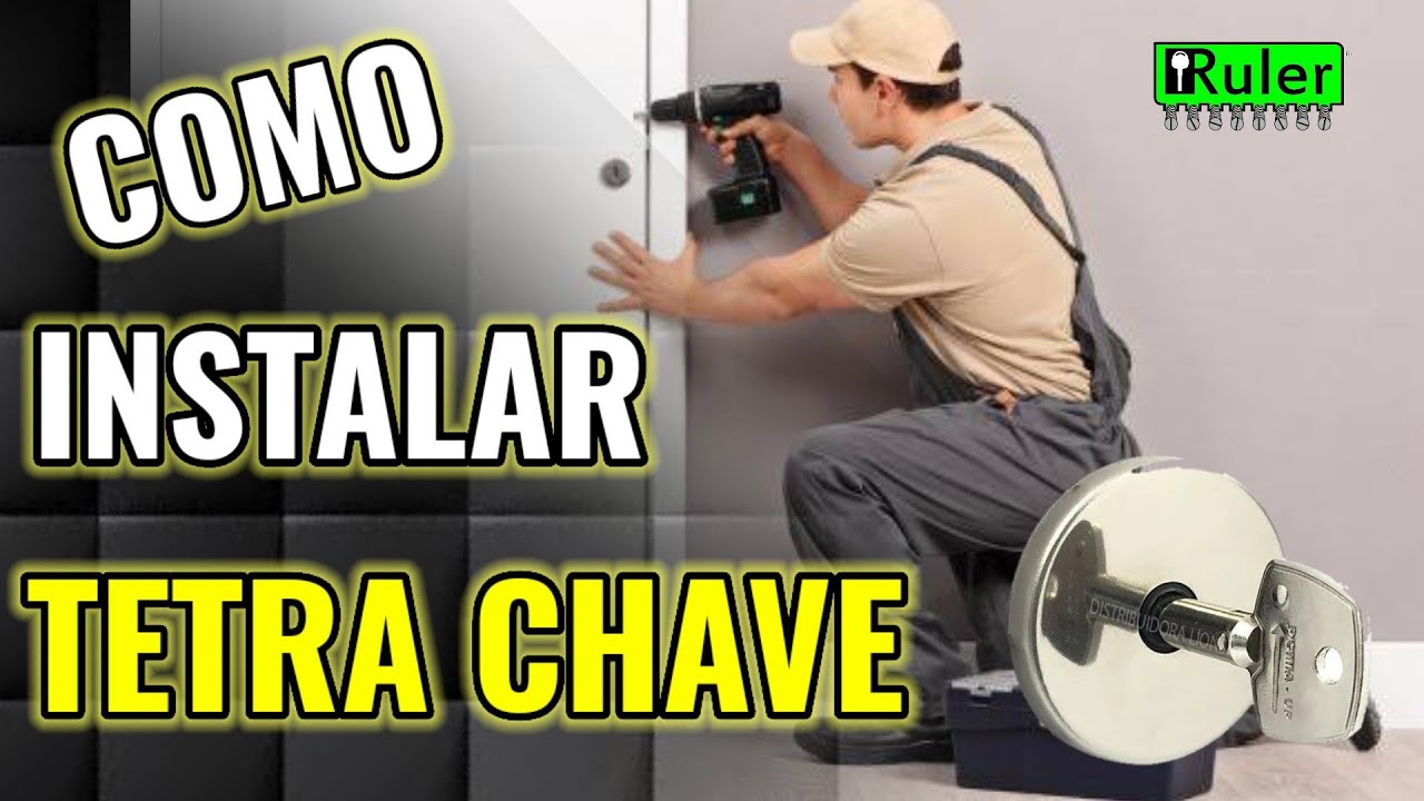 #fechaduras #segurança  COMO INSTALAR FECHADURA TETRA EM PORTA DE MADEIRA (APARTAMENTO).