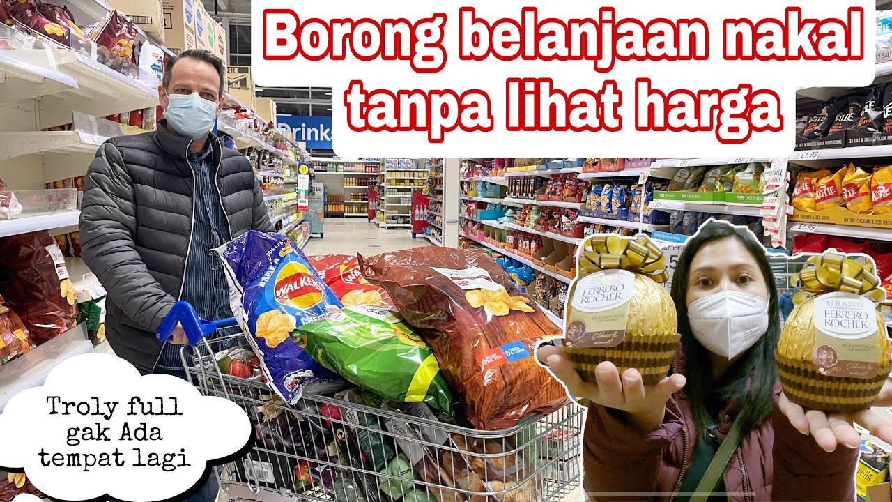 BORONG BELANJAAN NAKAL TANPA LIHAT HARGA || TROLY FULL GAK ADA TEMPAT LAGI