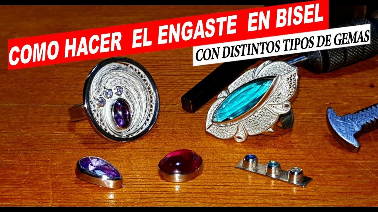 COMO HACER EL ENGASTE EN BISEL JOYERIA ( bezel jewelry making )