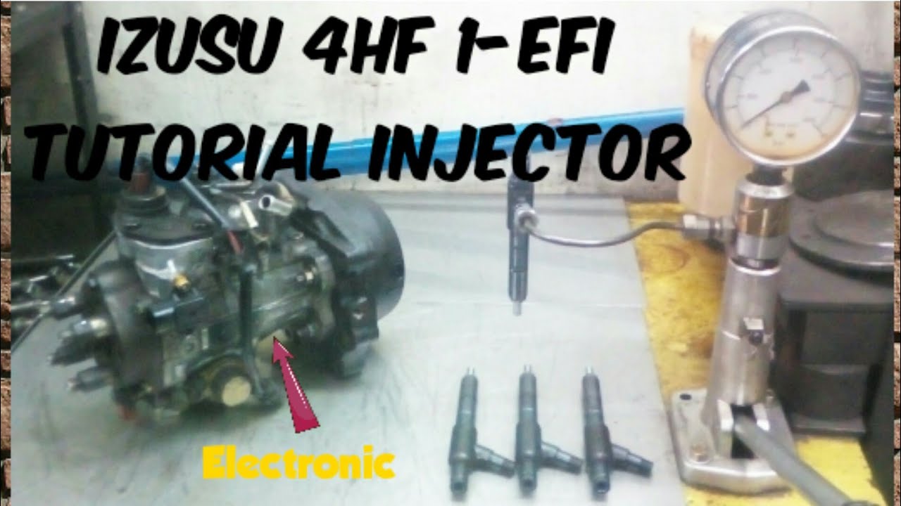 Isuzu 4hf1 injector engine paano malalaman ang tamang pressure ng injector