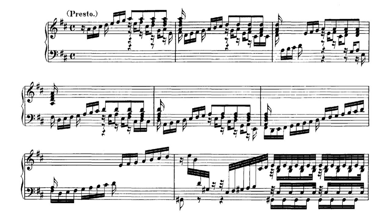 JS Bach: Toccata in D Major BWV 912 - Glenn Gould, 1976 - Columbia M 35144
