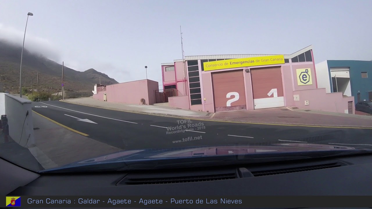 732 Driving in Gran Canaria - Galdar - Agaete - Agaete - Puerto de Las Nieves