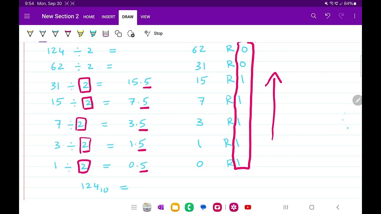 Convert decimal system number to binary, octal and hexadecimal number.