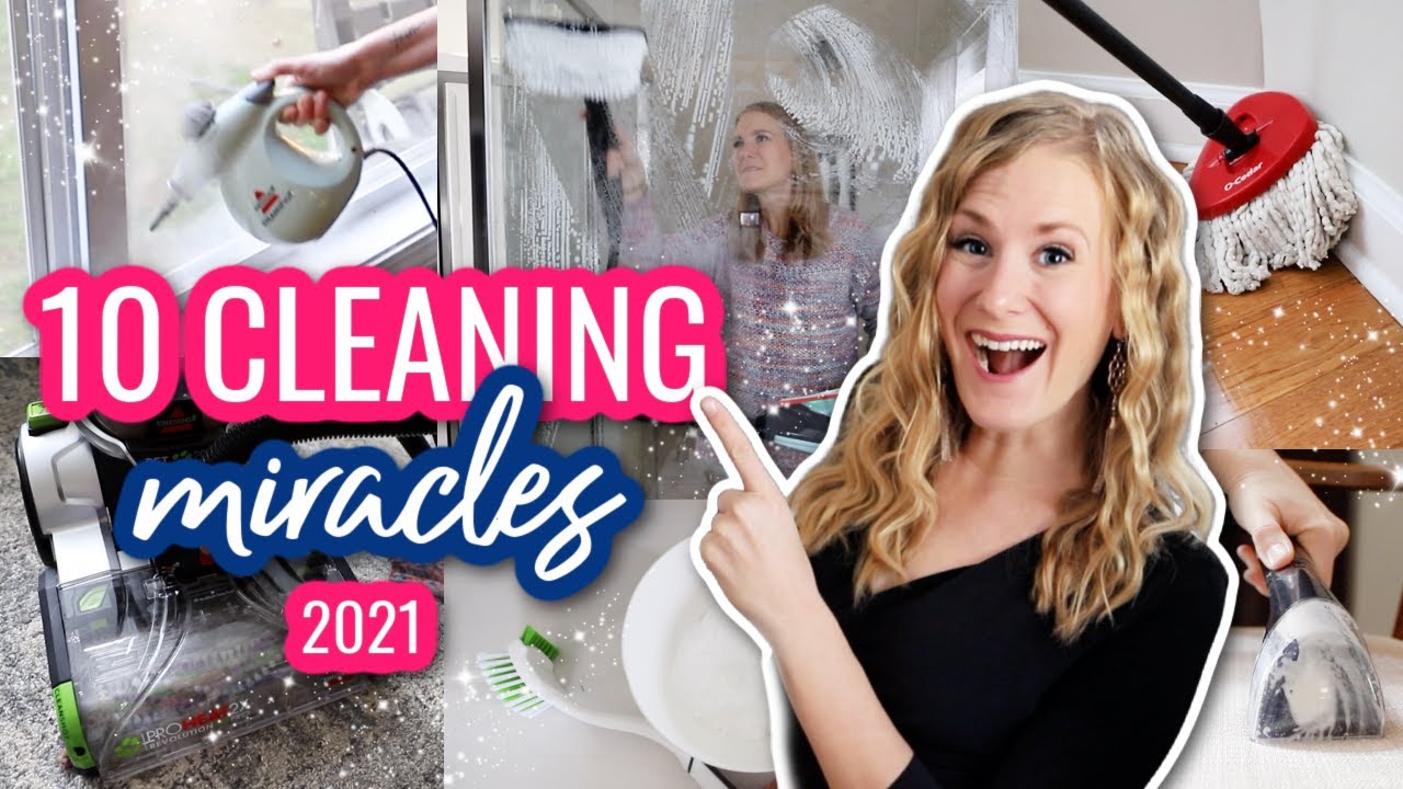 10 MIRACLE CLEANERS you SHOULD be buying! ❤️ Dollar Tree + how to clean faster w/ @Do It On A Dime