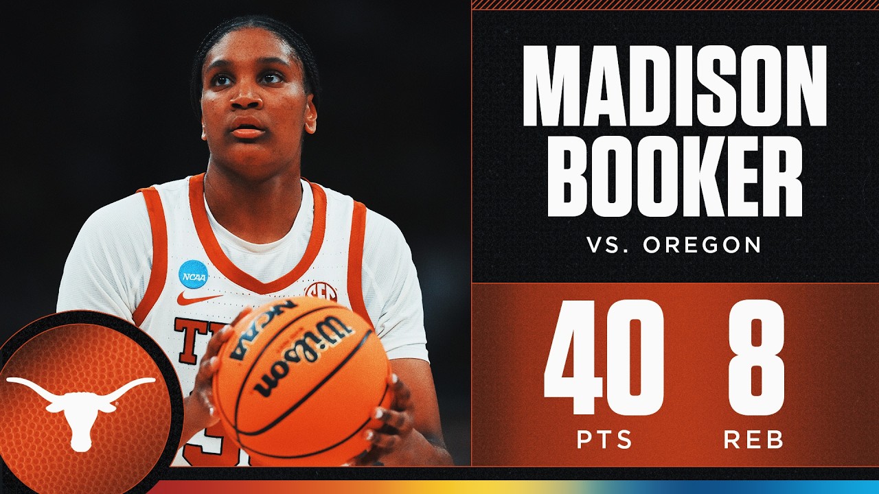 Madison Booker scores career-high 40 points vs. Oregon in second round