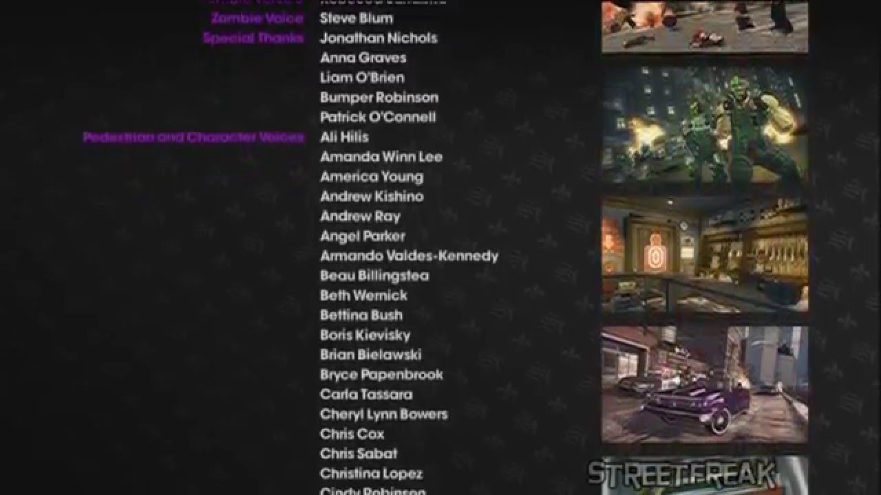 Saints Row: The Third - Credits