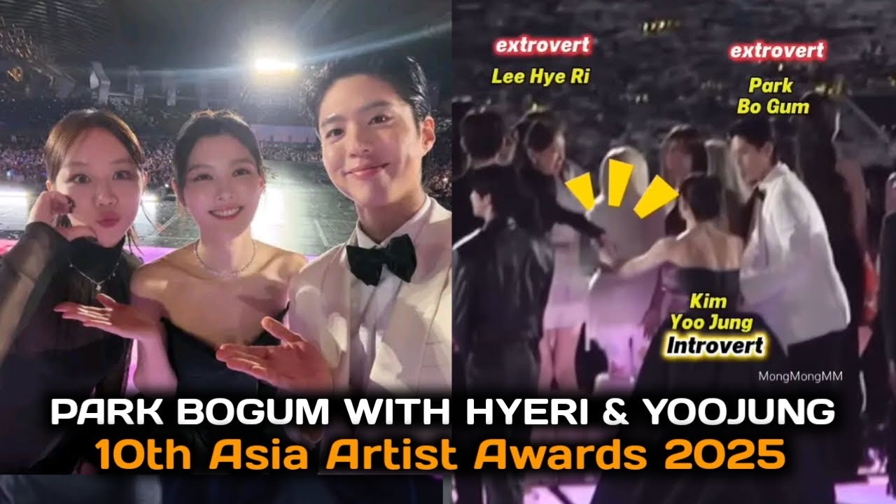 Park bogum, Kim yoo Jung and Lee hyeri unseen interactions at the 10th Asia Artist