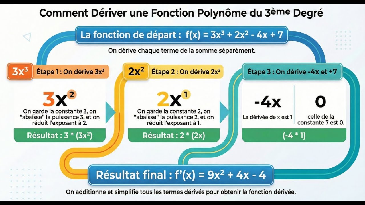 Dériver un polynôme 3e degré