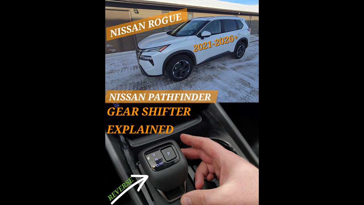How to shift gears with new fancy design shift lever in Nissan Rogue & Pathfinder (2021-2026+) EASY!