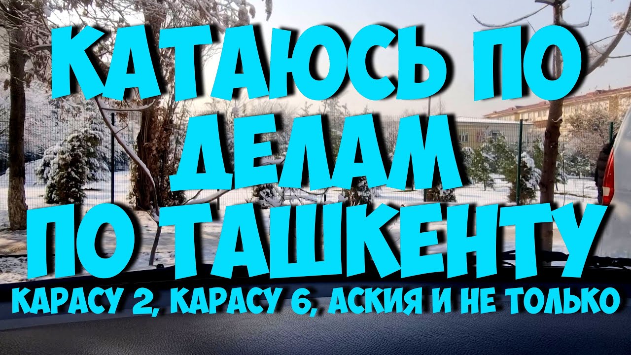 Колесим по Ташкенту. Часть 1. Карасу, Аския, Ташми и не только. 29 января 2026г.