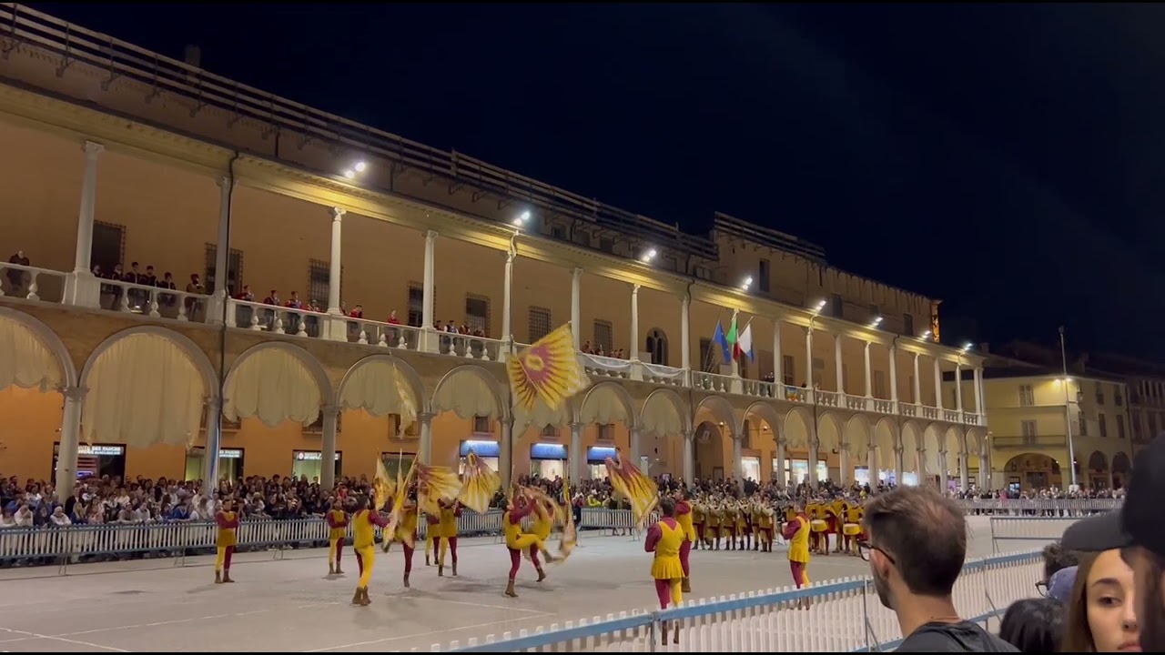 GARE INTERNE FAENZA 2023 SBANDIERATORI E MUSICI RIONE GIALLO PICCOLA SQUADRA